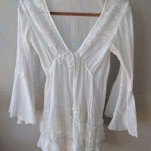 Boho Chic White Tunic